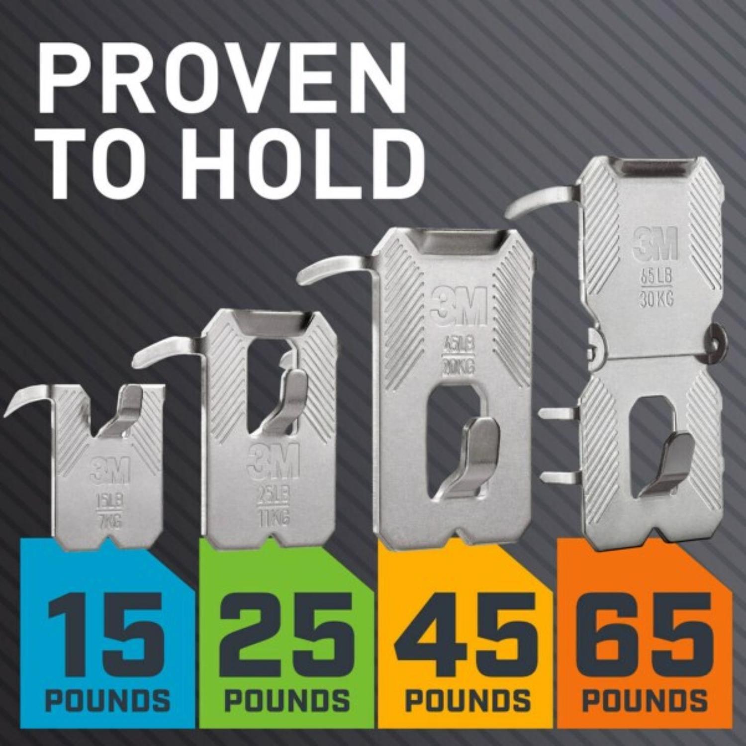 3M Claw Silver Drywall Picture Hanger 15 lb 5 pk