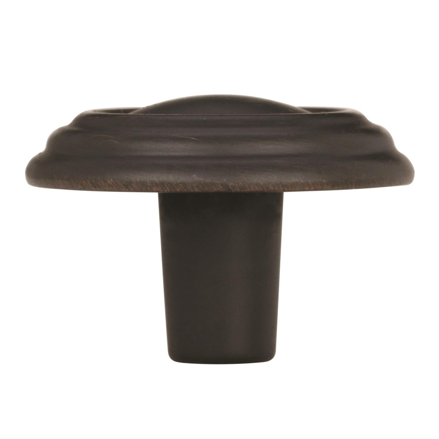 Amerock Sterling Traditions Round Cabinet Knob 1-1/4 in. D 7/8 in. Oil Rubbed Bronze 1 pk
