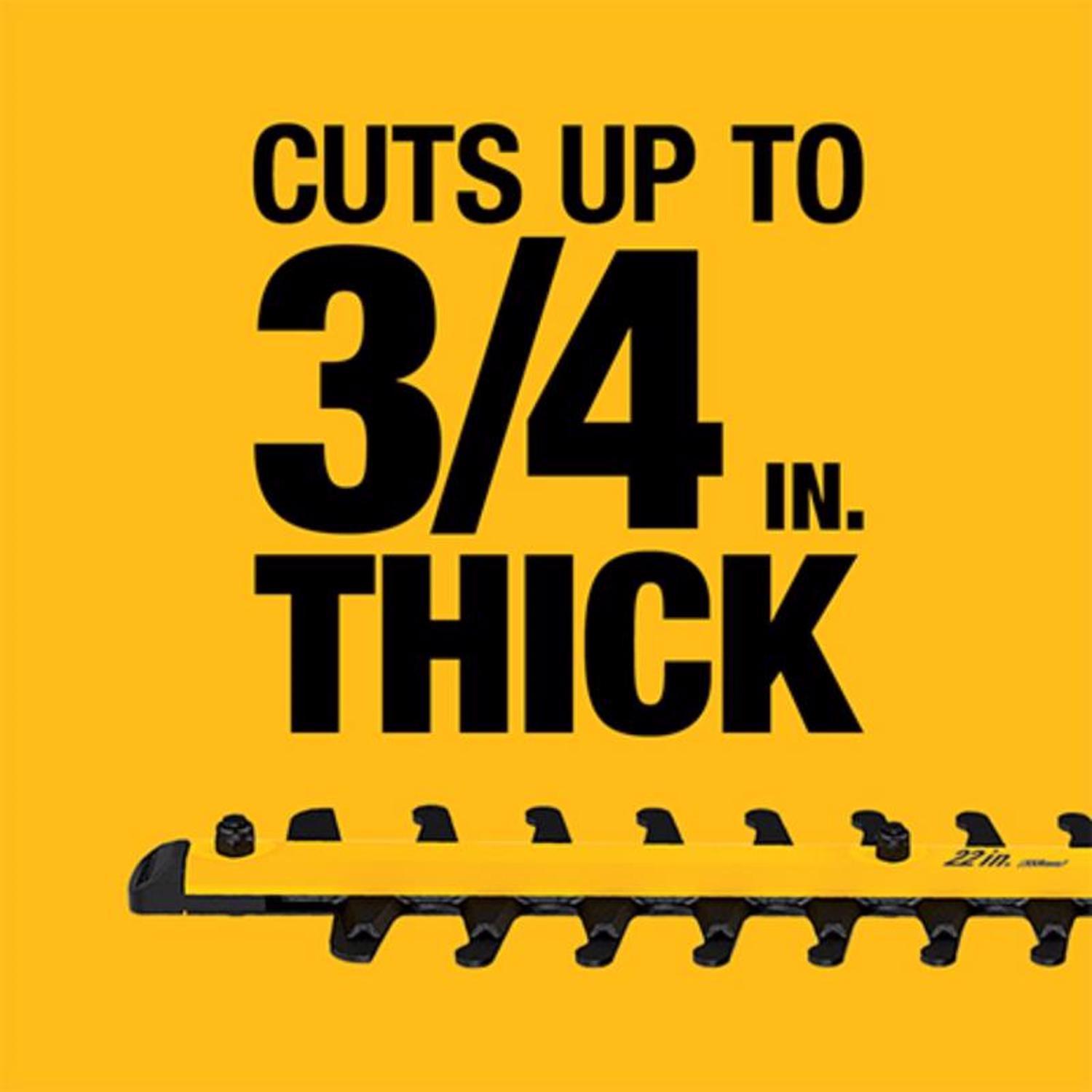 DeWalt 20V MAX DCHT820P1 22 in. 20 V Battery Hedge Trimmer Kit (Battery & Charger)