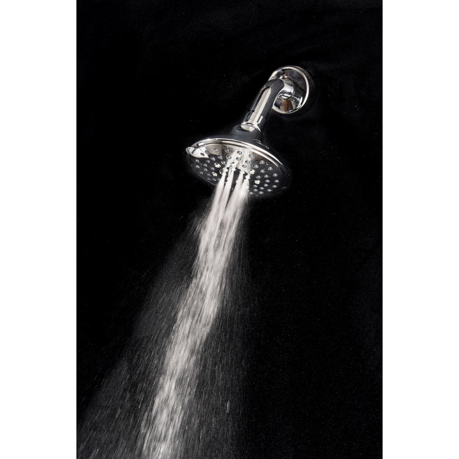 Whedon Blaster Massage Matte Black Plastic 5 settings Wallmount Showerhead 2.5 gpm