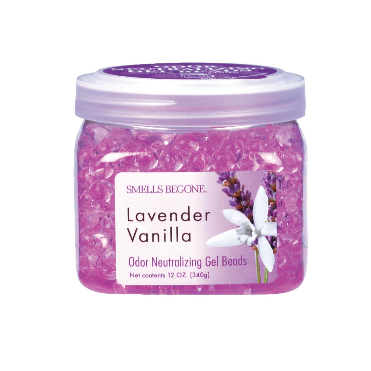 Smells Begone Lavender Vanilla Scent Odor Neutralizer 12 oz Gel Beads