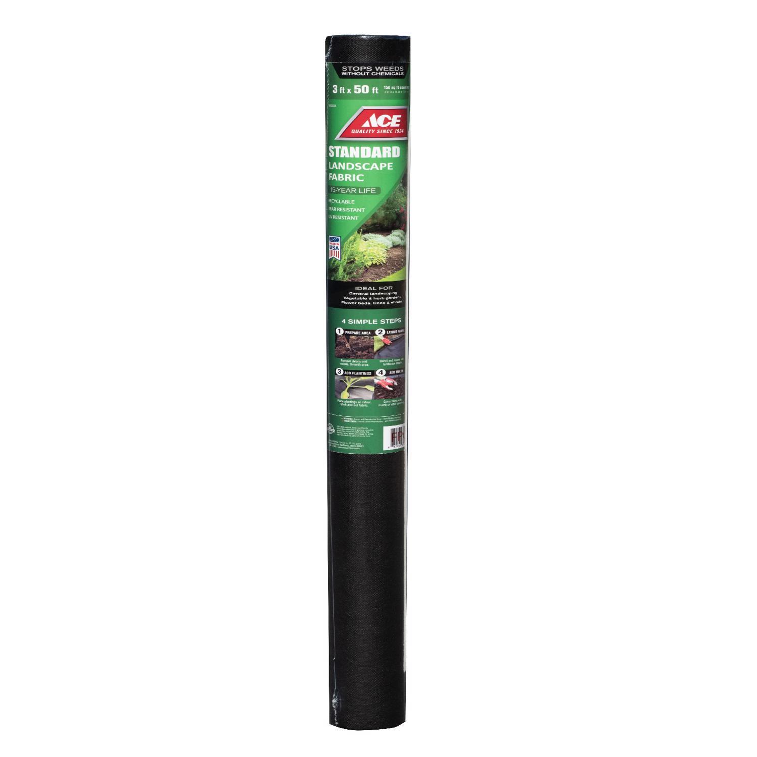 Ace 3 ft. W X 50 ft. L Polypropylene Landscape Fabric