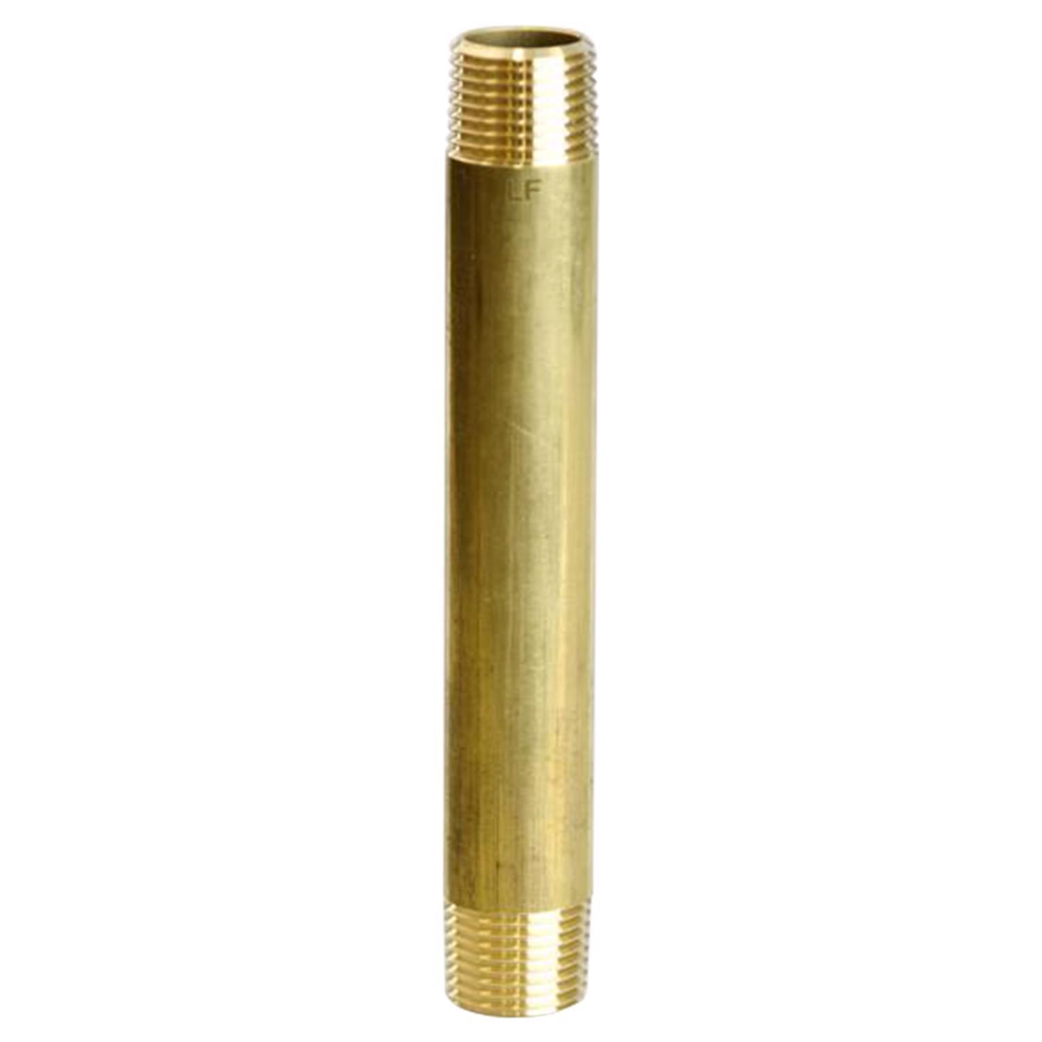 ATC 1/2 in. MPT 1/2 in. D MPT Yellow Brass Nipple 5-1/2 in. L
