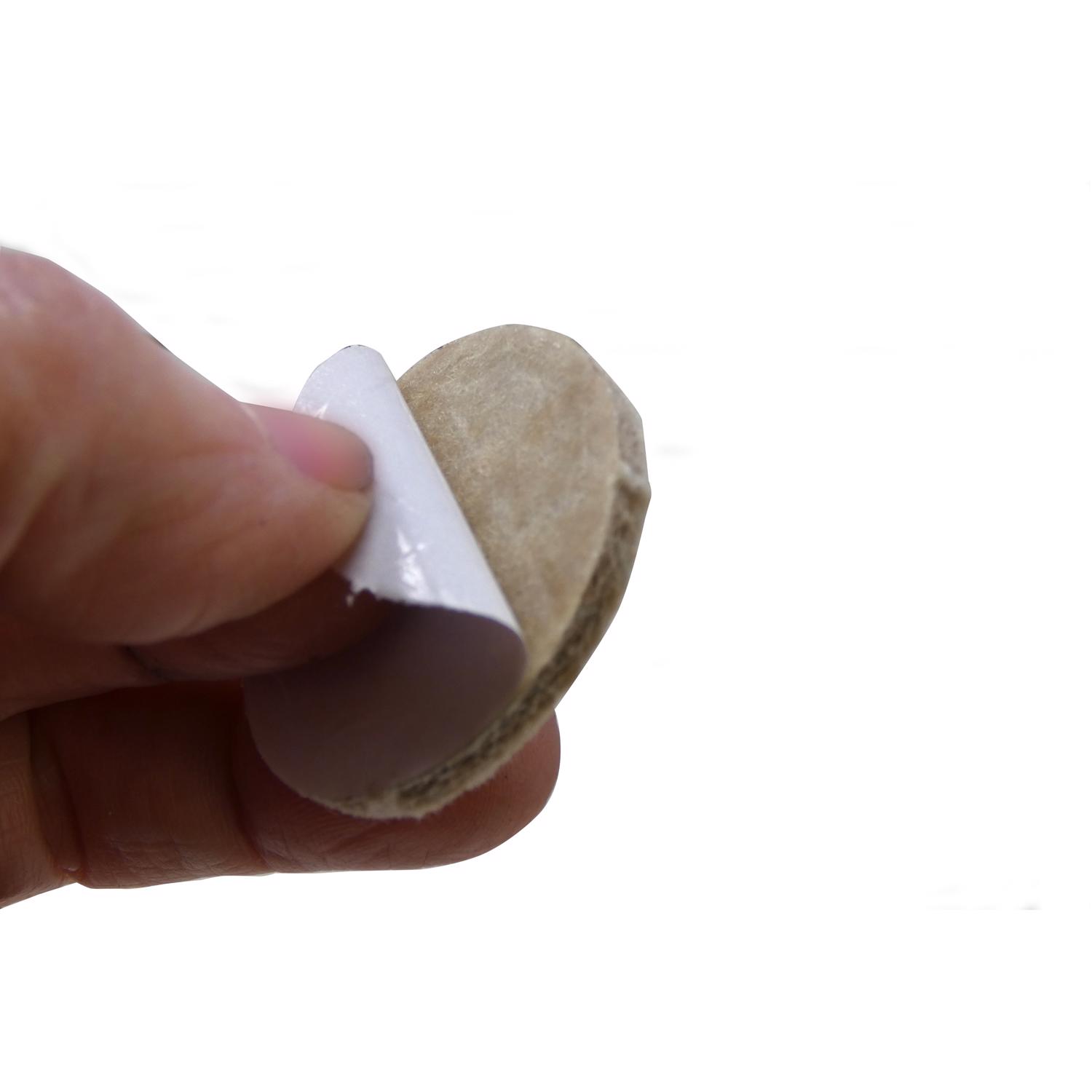 Ace Felt Self Adhesive Protective Pad Brown Round 1-1/2 in. W 24 pk