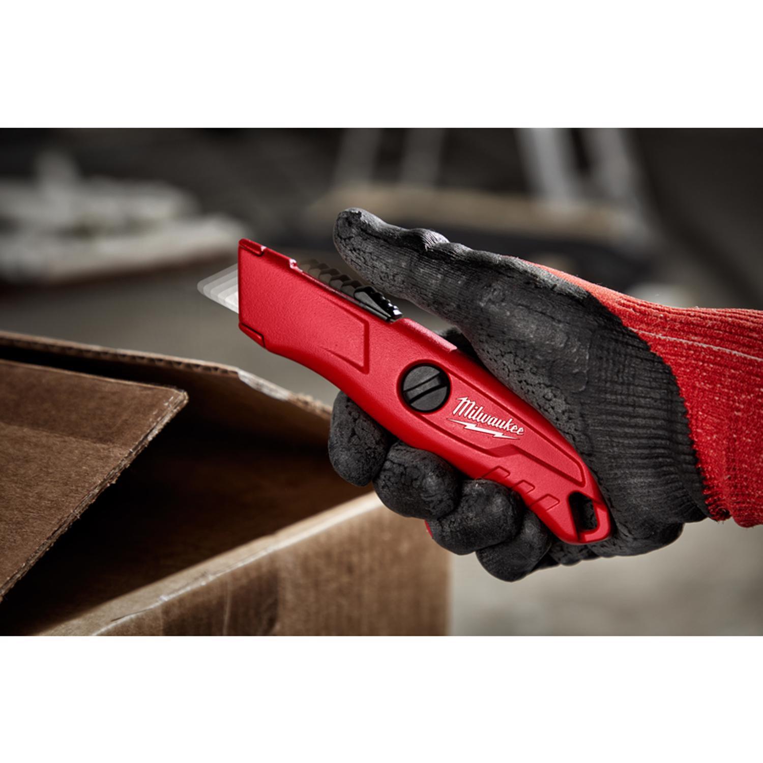 Milwaukee 5-3/4 in. Self-Retracting Safety Knife Red 1 pc