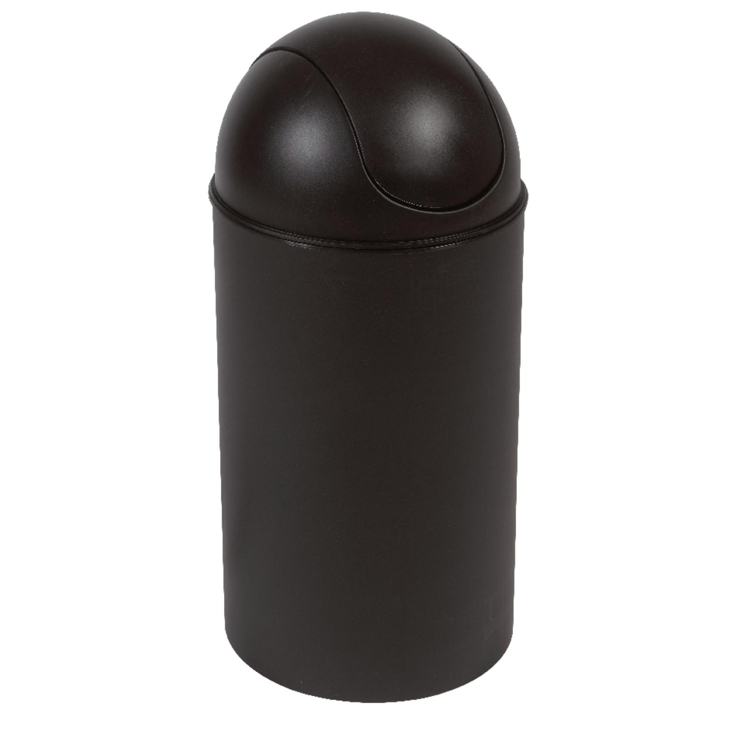 Umbra Grand 10 gal Black Plastic Swing-Top Trash Can