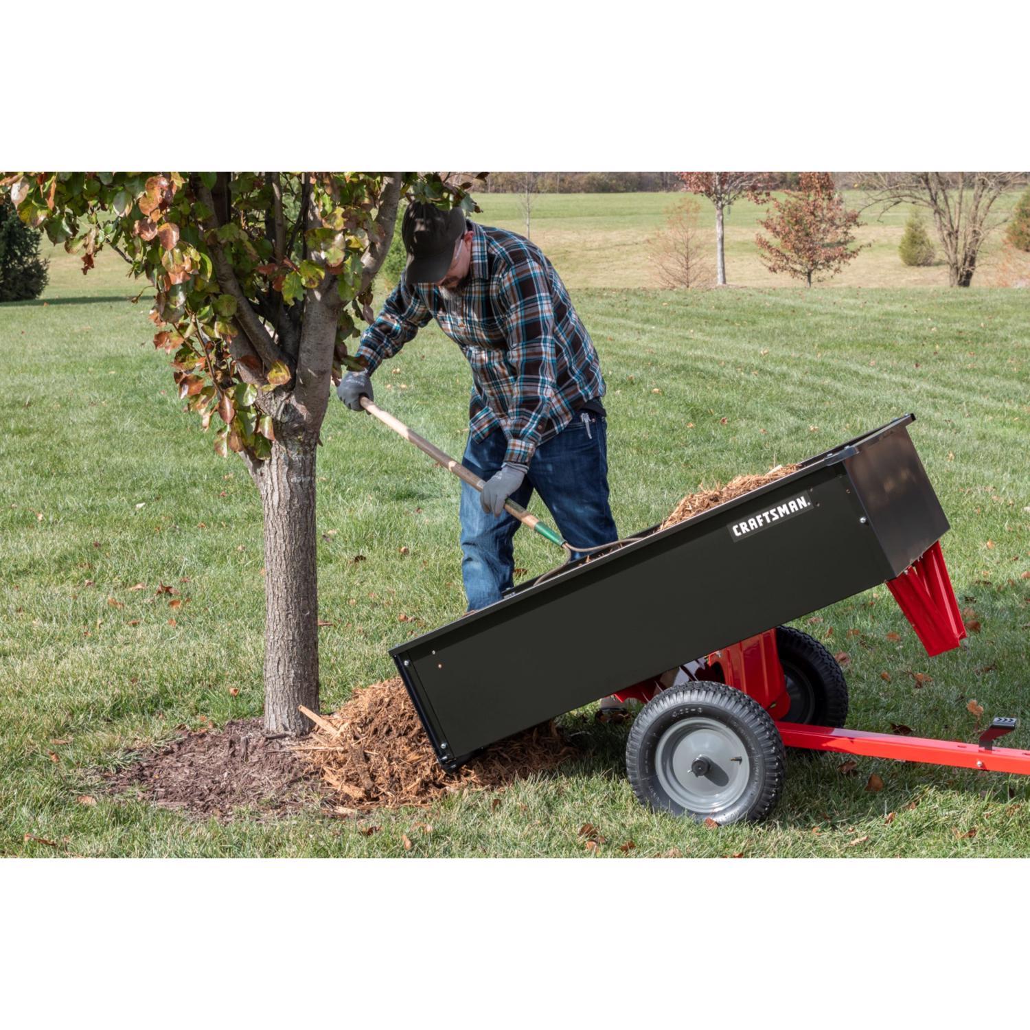 Craftsman Steel Tow Behind Utility Cart 12 cu ft