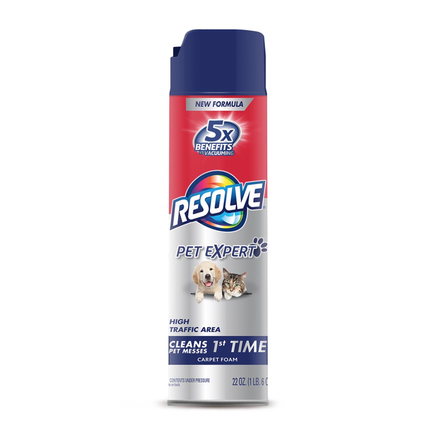 Resolve Pet High Traffic Carpet Cleaner 22 oz Foam