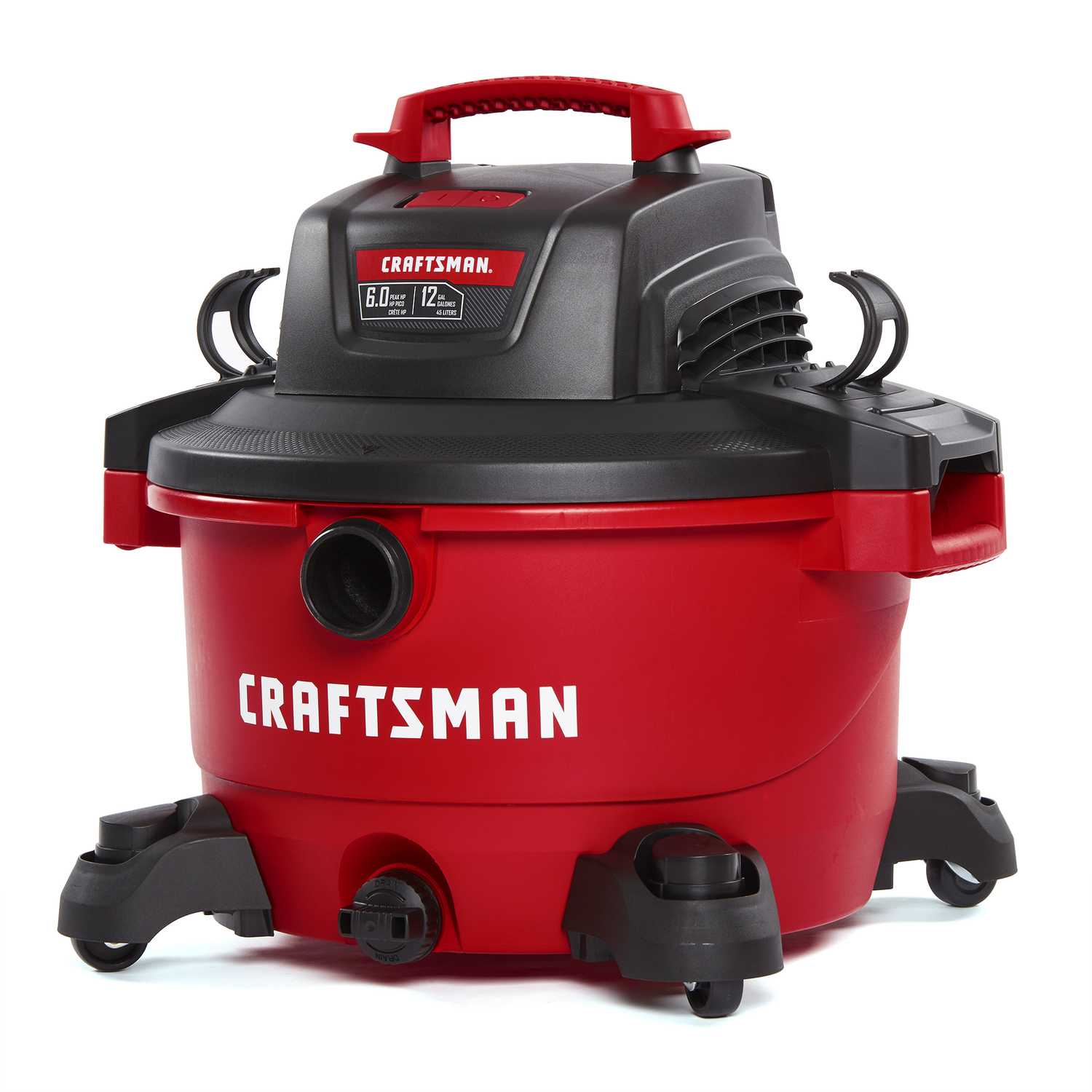CRAFTSMAN 12 gal Corded Wet/Dry Vacuum 10.5 amps 120 V 6 HP