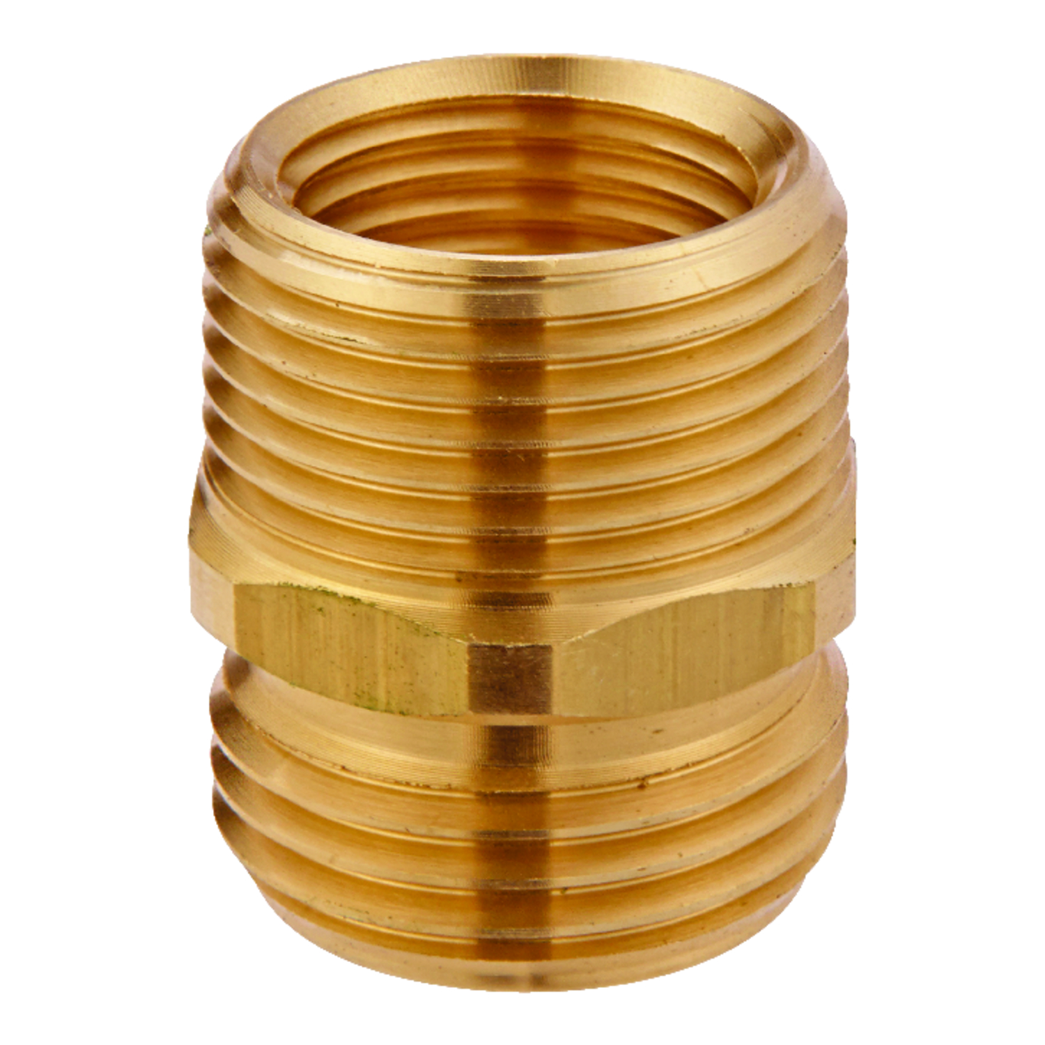 Ace 3/4 in. MHT x 3/4 in. MPT x 1/2 in. FPT in. Brass Threaded Hose Adapter