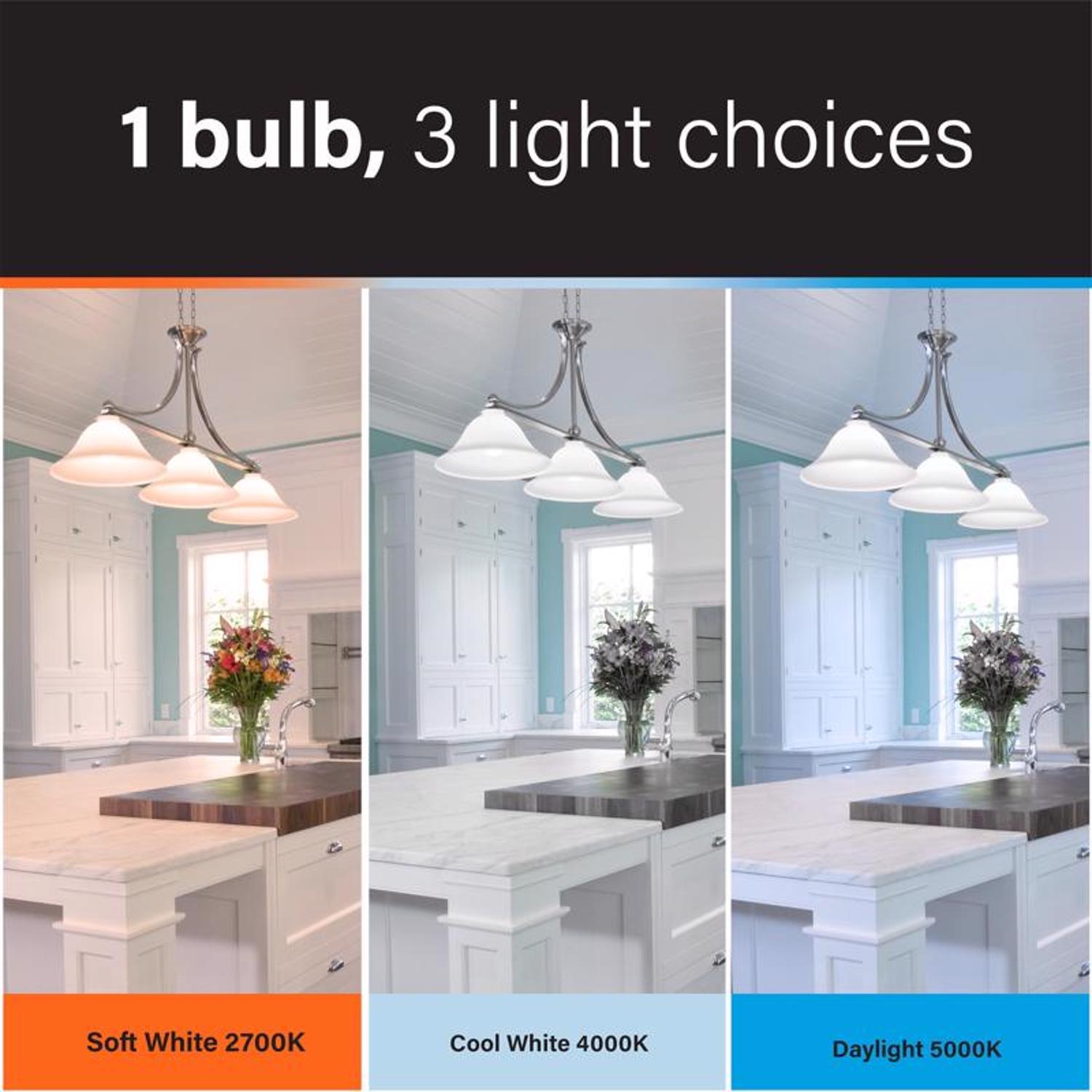 Feit A21 E26 (Medium) Smart-Enabled LED Bulb Adjustable White 150 Watt Equivalence 1 pk