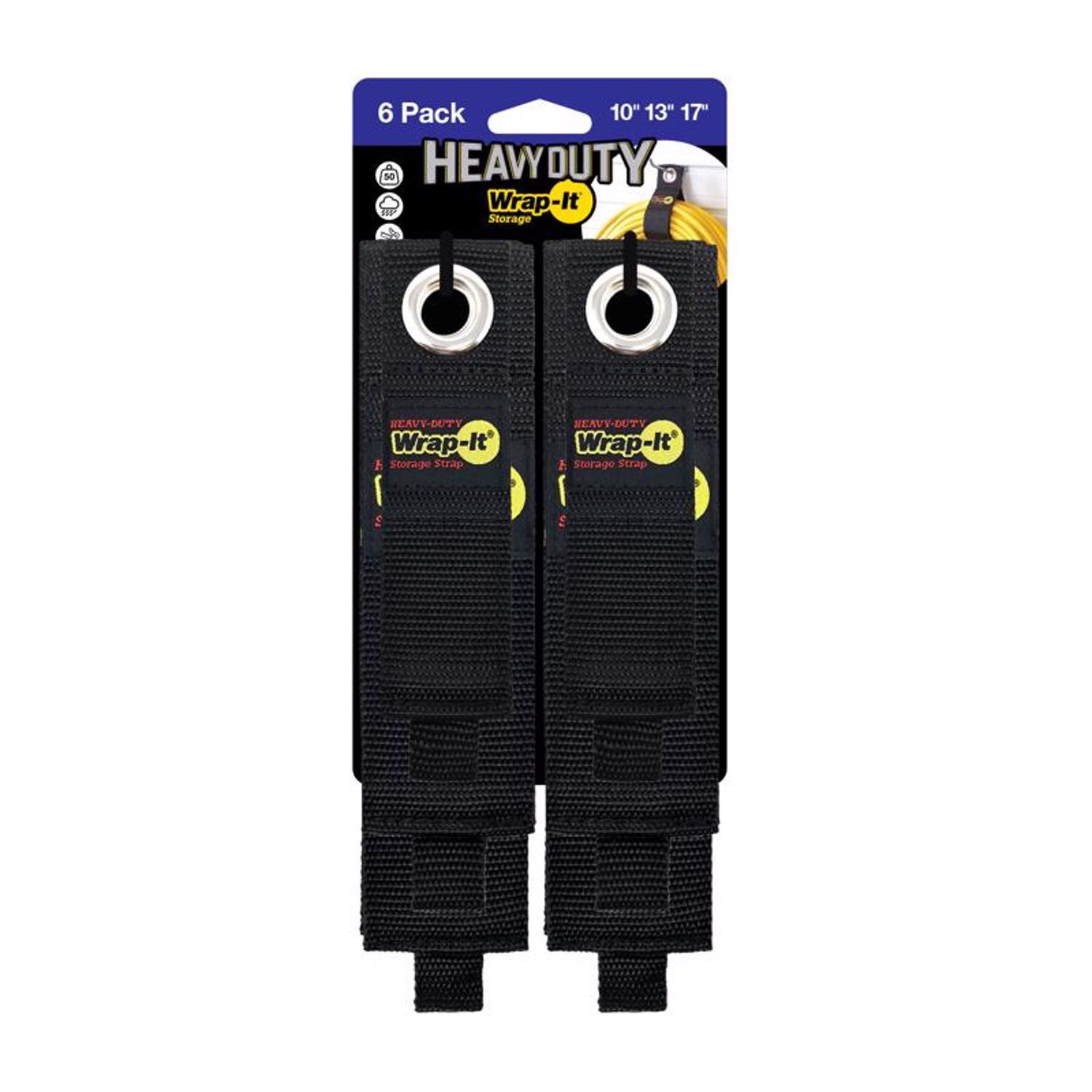 Wrap-It Heavy-Duty Assorted Storage Straps 50 lb 6 pk