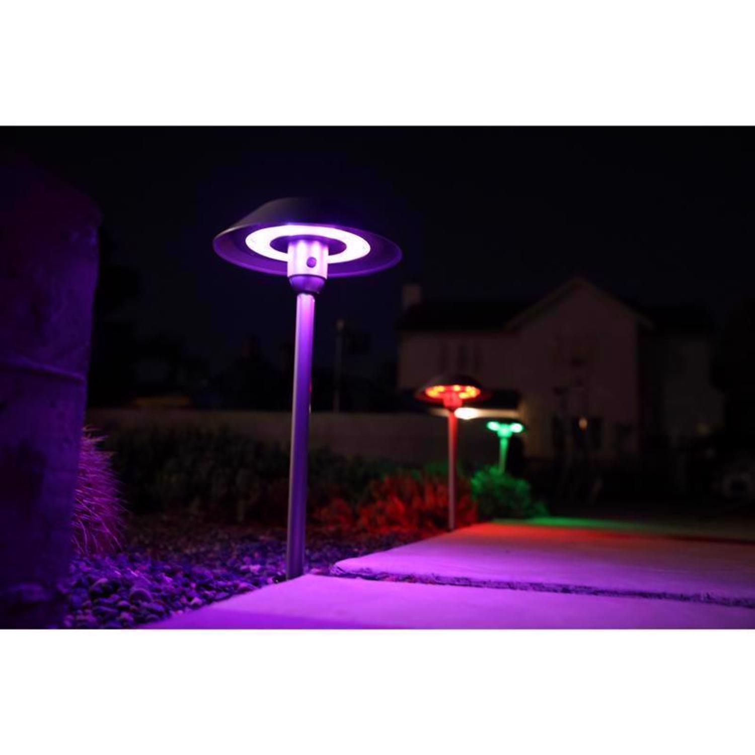 Feit OneSync Bronze Solar Powered 0.4 W LED Pathway Light 1 pk