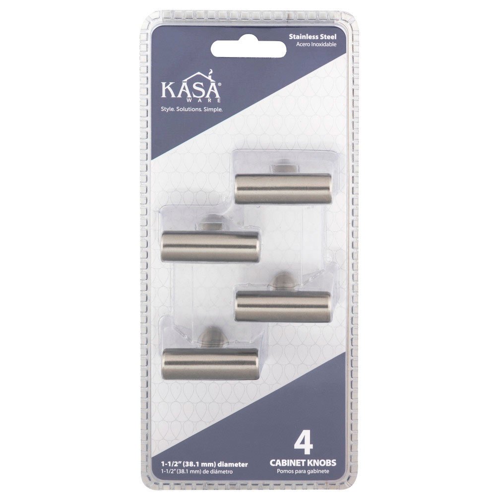 KasaWare 1-9/16 in. Long T Knob in Stainless Steel (4pc Pack)