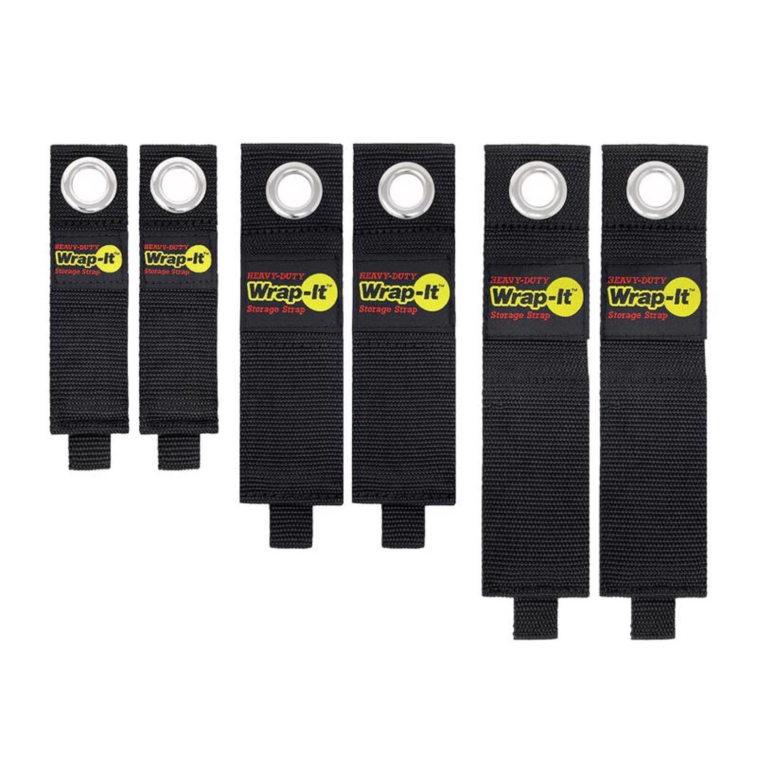 Wrap-It Heavy-Duty Assorted Storage Straps 50 lb 6 pk