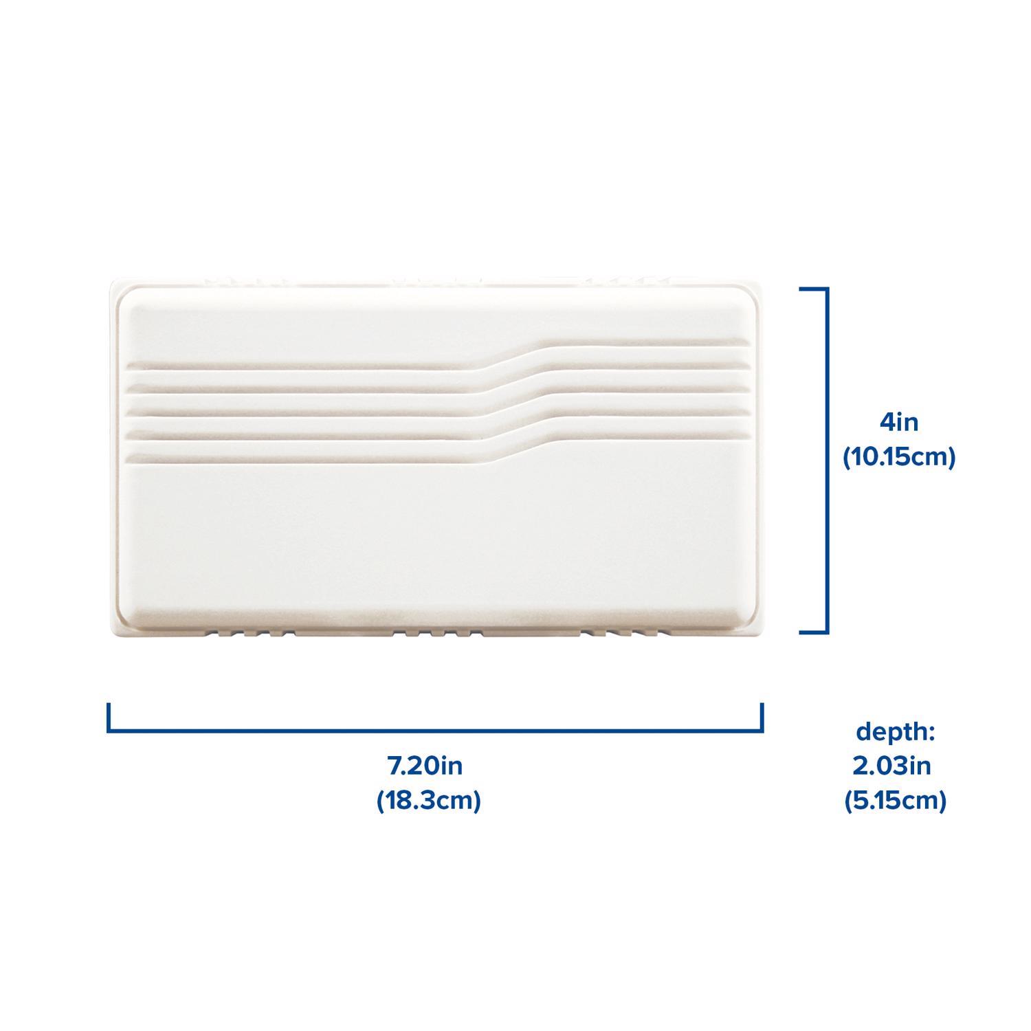 Heath Zenith White Plastic Wired Door Chime Kit | Stine Home +