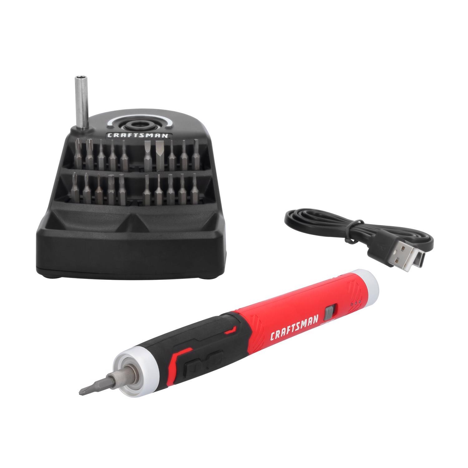 CRAFTSMAN 4V Cordless Powered Screwdriver Kit