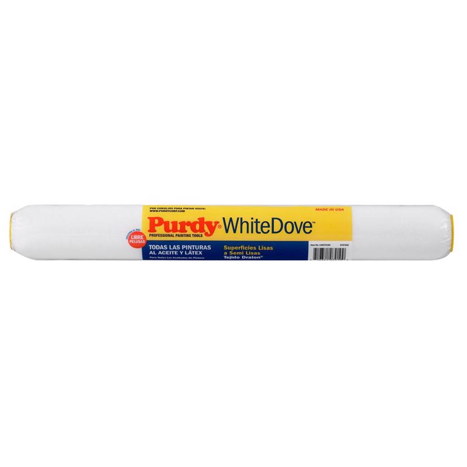 Purdy White Dove Woven Fabric 18 in. W X 3/8 in. Paint Roller Cover 1 pk