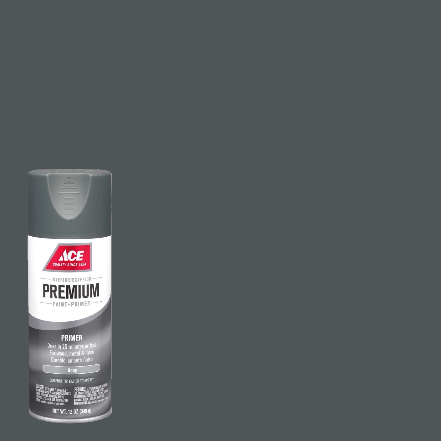 Ace Premium Gray Spray Primer 12 oz Stine Home + Yard The Family