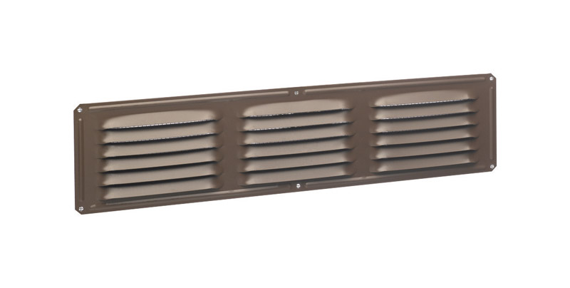 Air Vent Brown Aluminum Under Eave Vent Type Undereave Vent