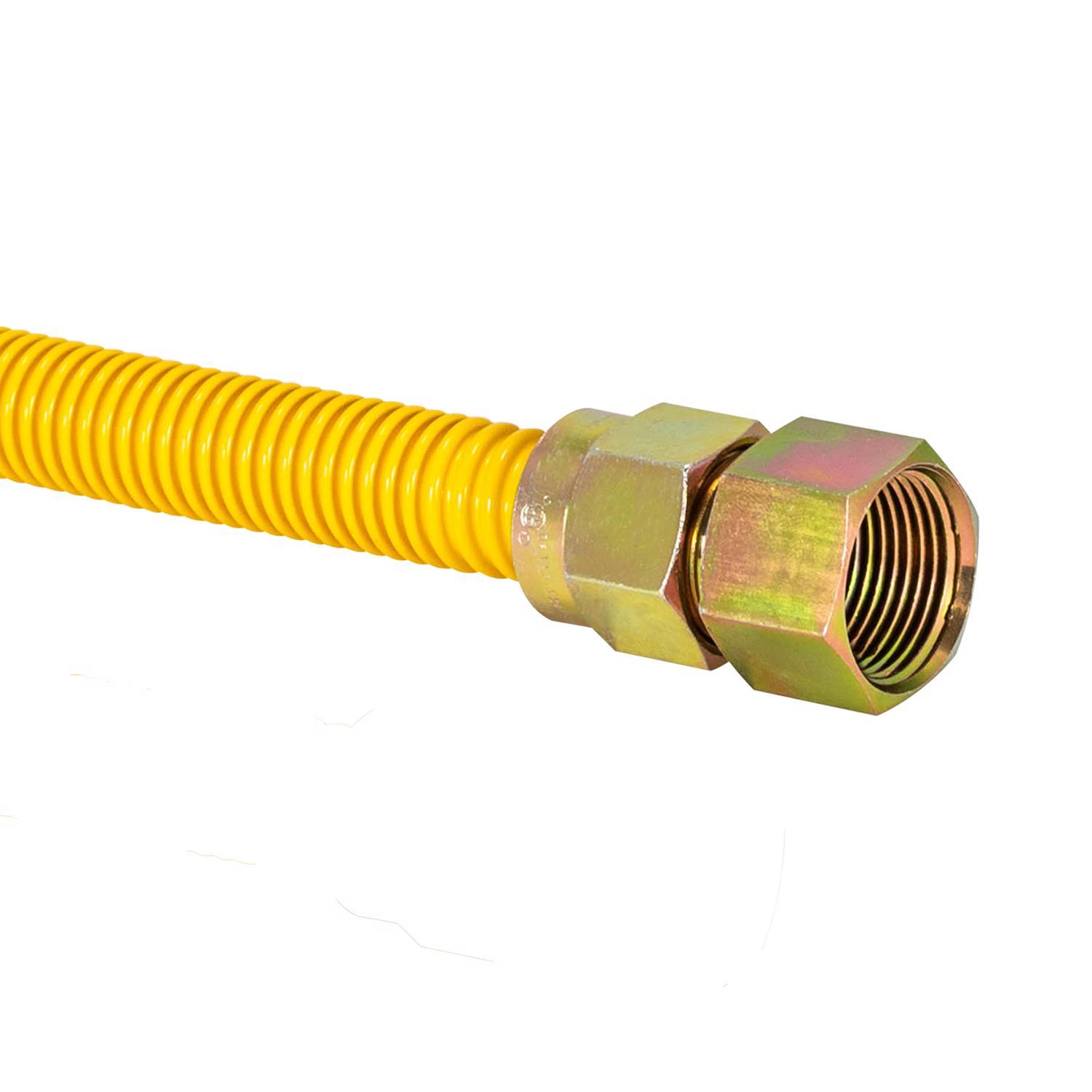 Eastman 3/4 in. FIP X 3/4 in. D FIP 48 in. Stainless Steel Gas Connector