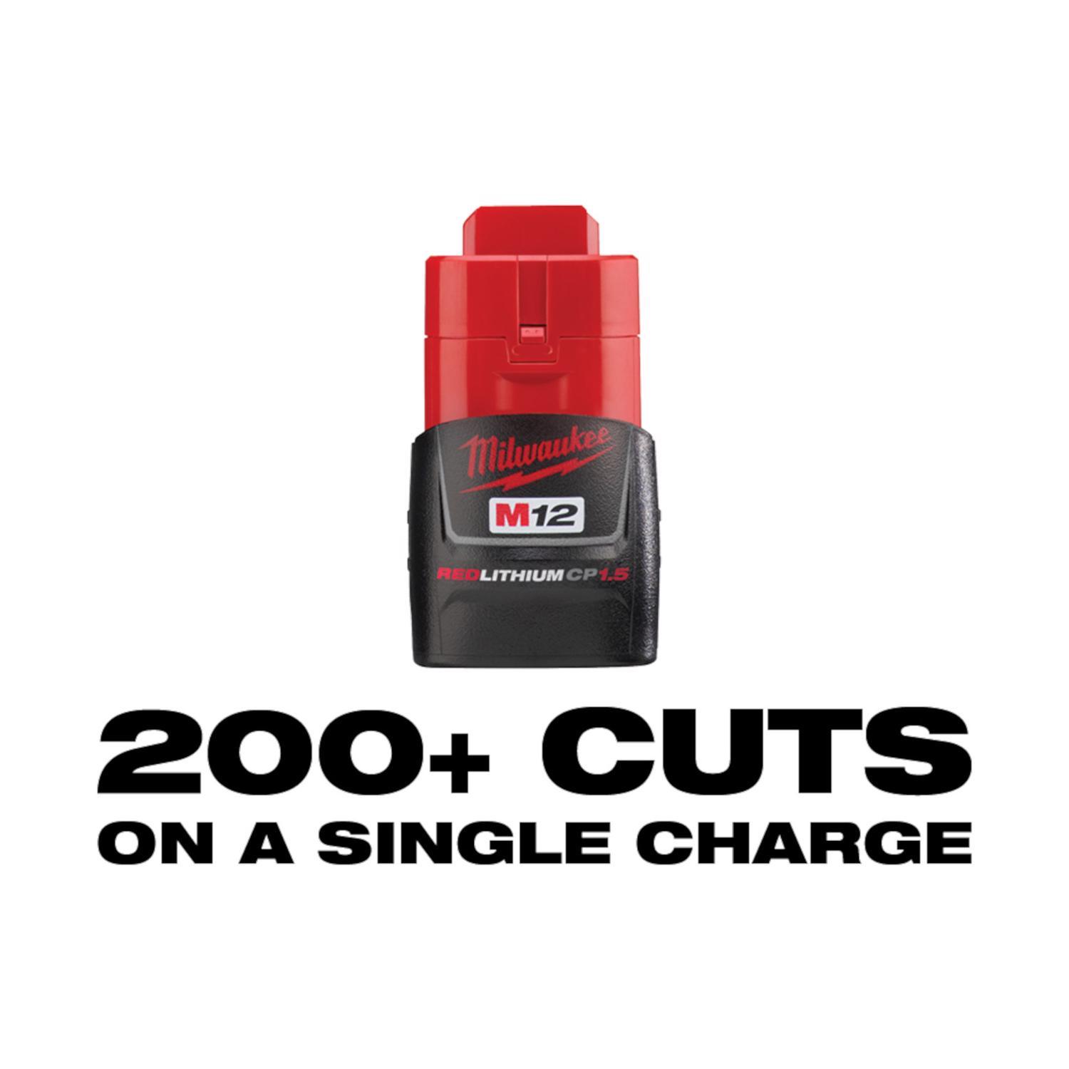 Milwaukee M12 1 in. Tubing Cutter 14 in. L Black/Red 1 pc