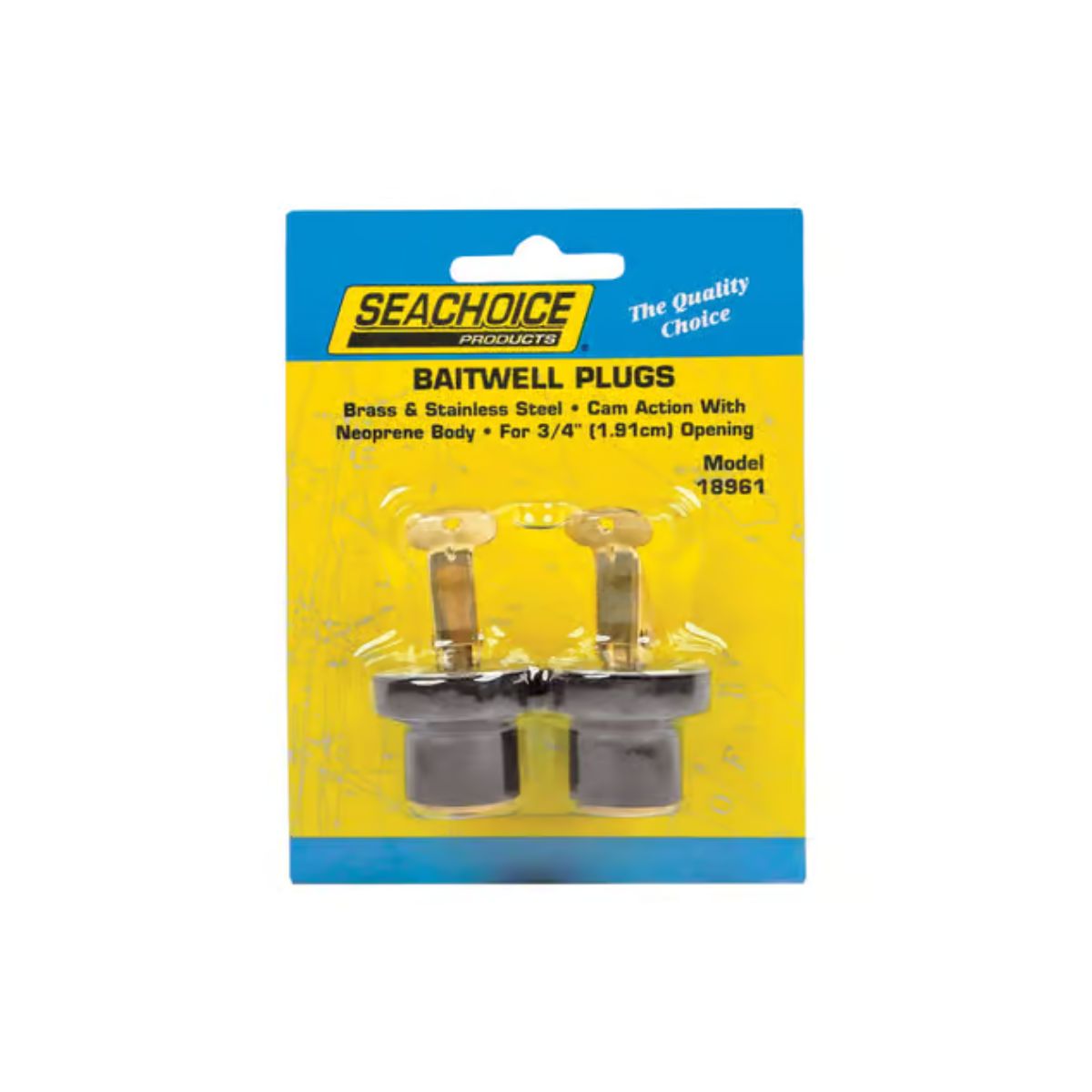 Seachoice Stainless Steel 3/4 in. W Deck and Baitwell Plugs 2 Pack