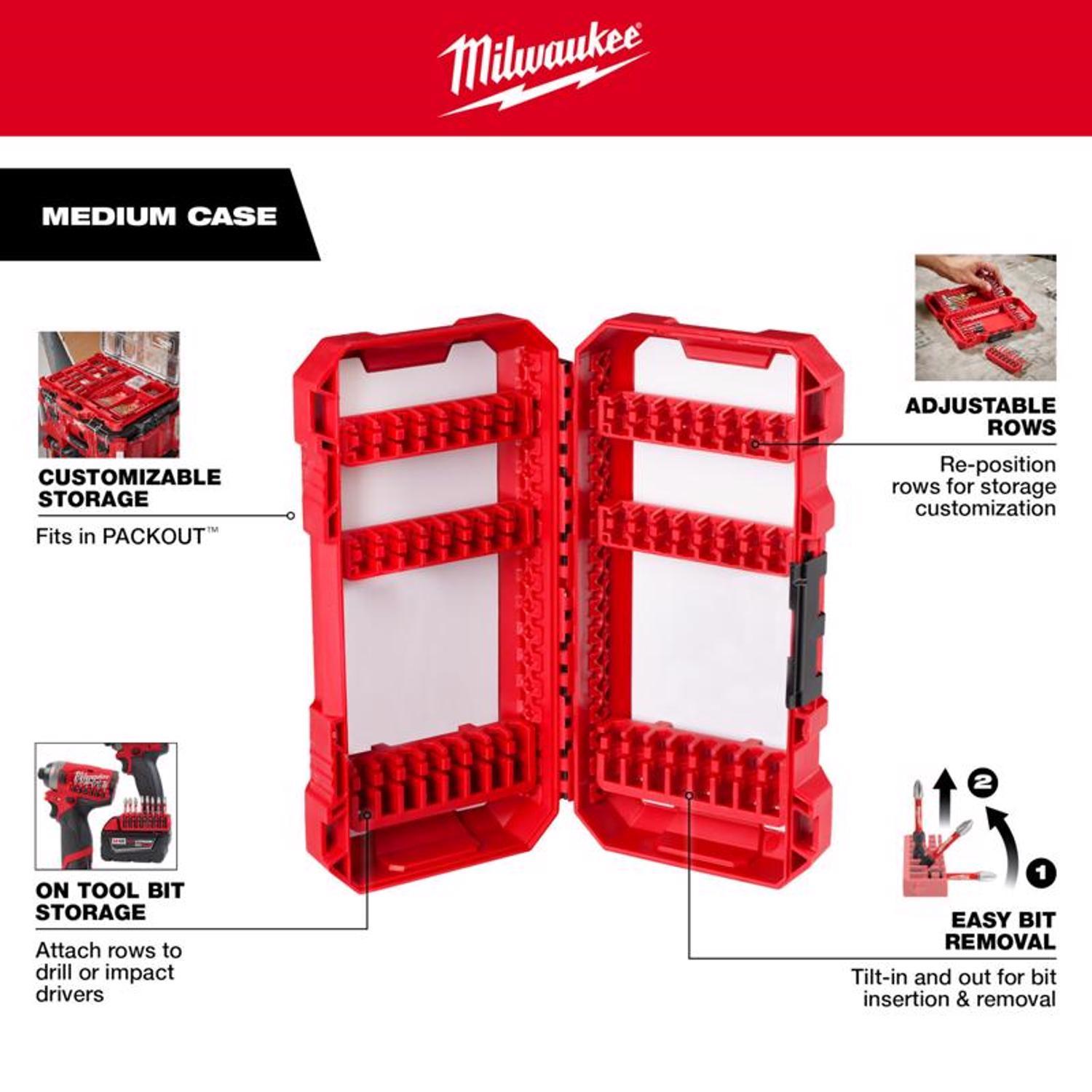Milwaukee Assorted Impact Driver Bit Set Alloy Steel 38 pc