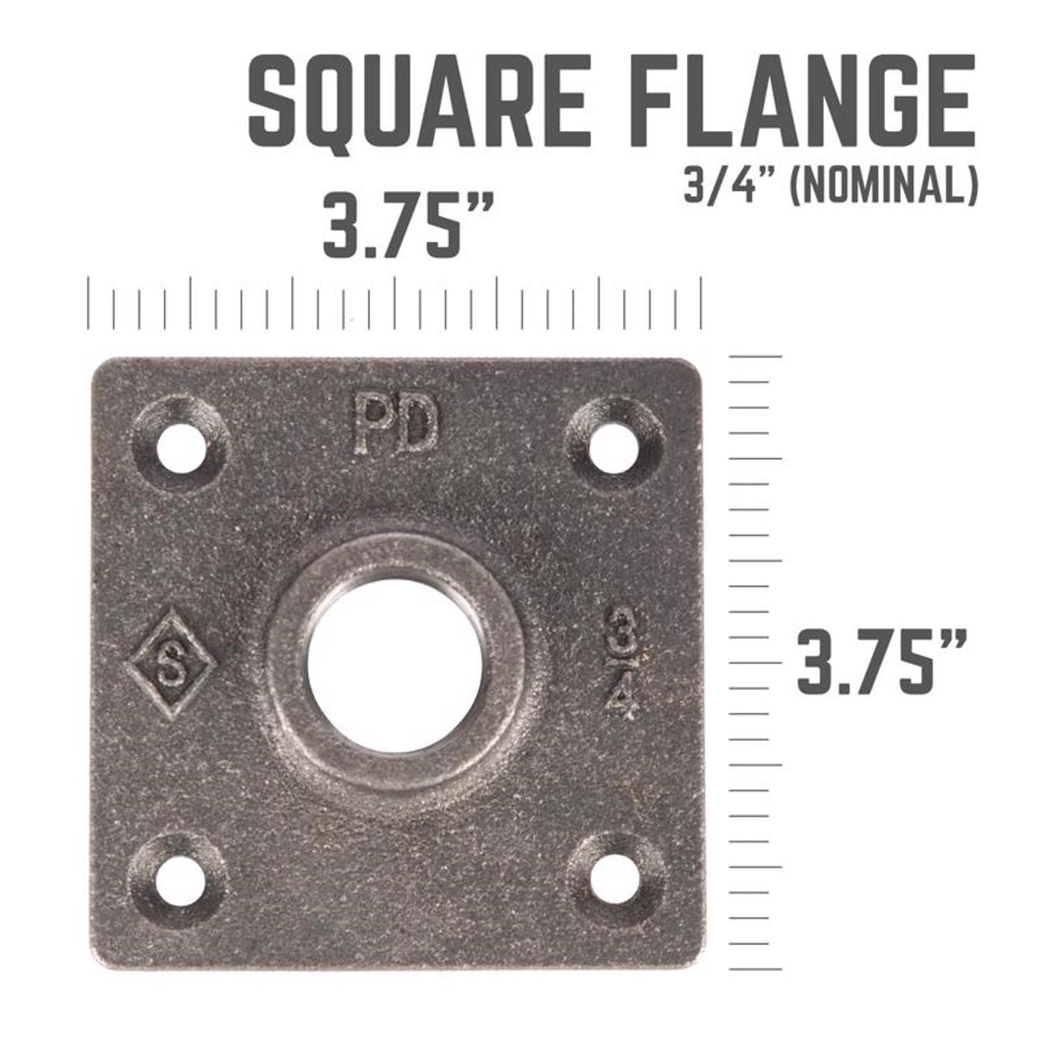 STZ Industries Pipe Decor Malleable Iron Flange 3/4 in.