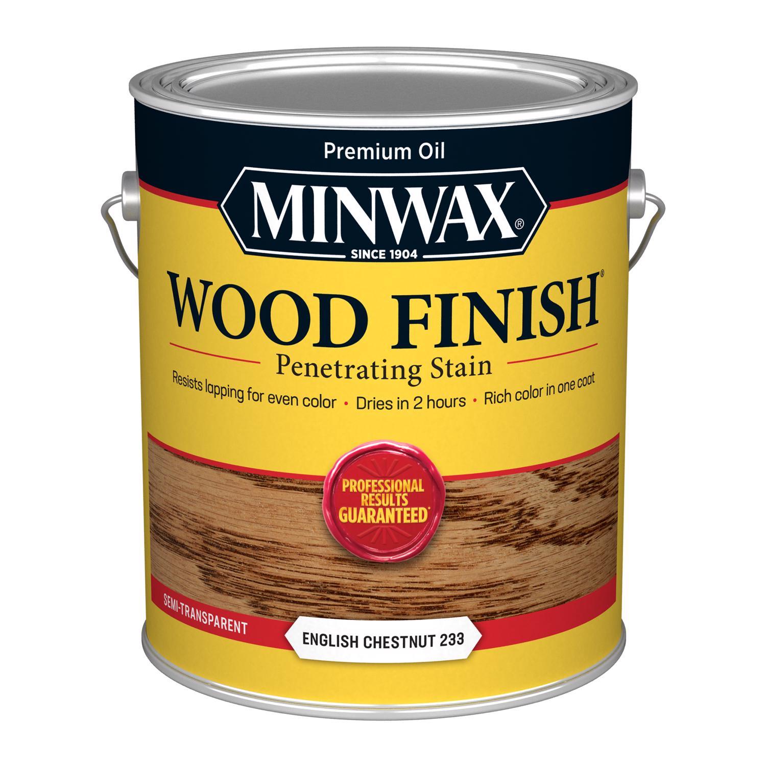 Minwax Wood Finish Semi-Transparent English Chestnut Oil-Based Penetrating Stain 1 gal