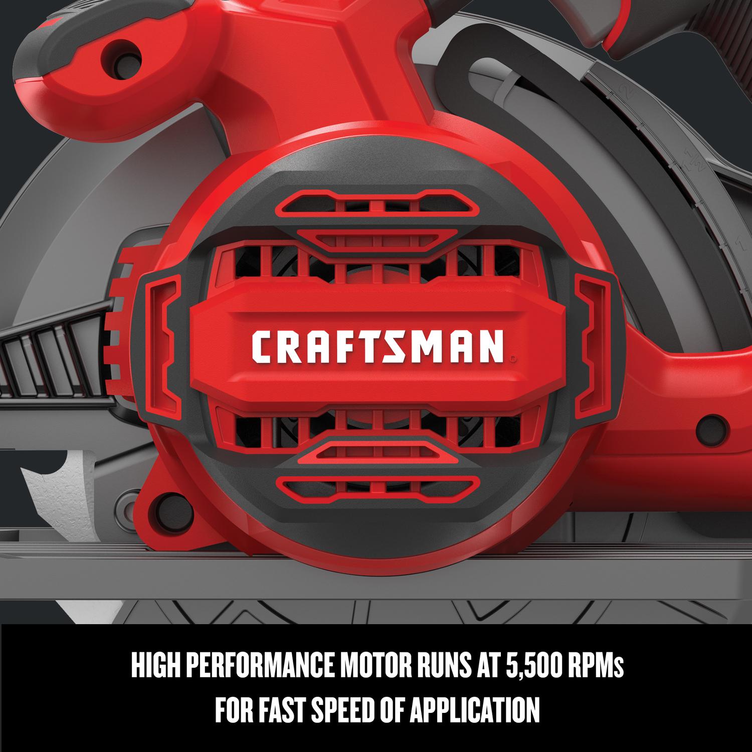 CRAFTSMAN 15 amps 7-1/4 in. Corded Brushed Circular Saw Tool Only