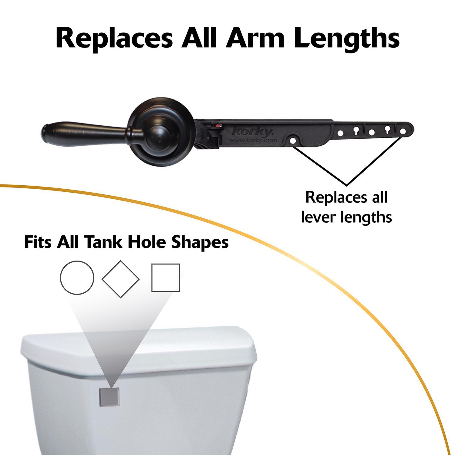 Korky StrongARM Faucet Style Oil Rubbed Bronze Flush Handle