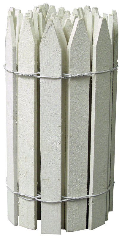 Greenes 16 in. H x 12 ft. L White Wood Garden Fence