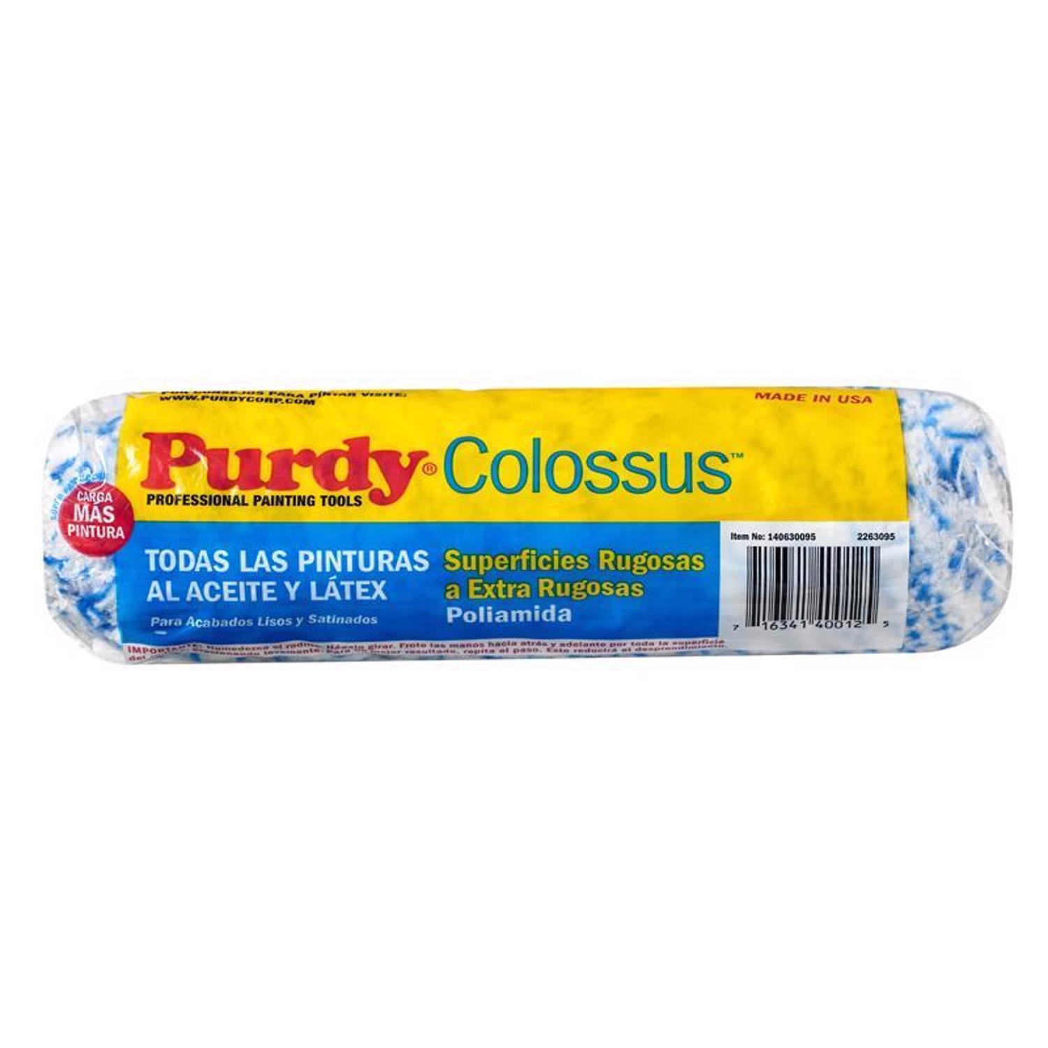 Purdy Colossus Polyamide Fabric 9 in. W X 1 in. Paint Roller Cover 1 pk