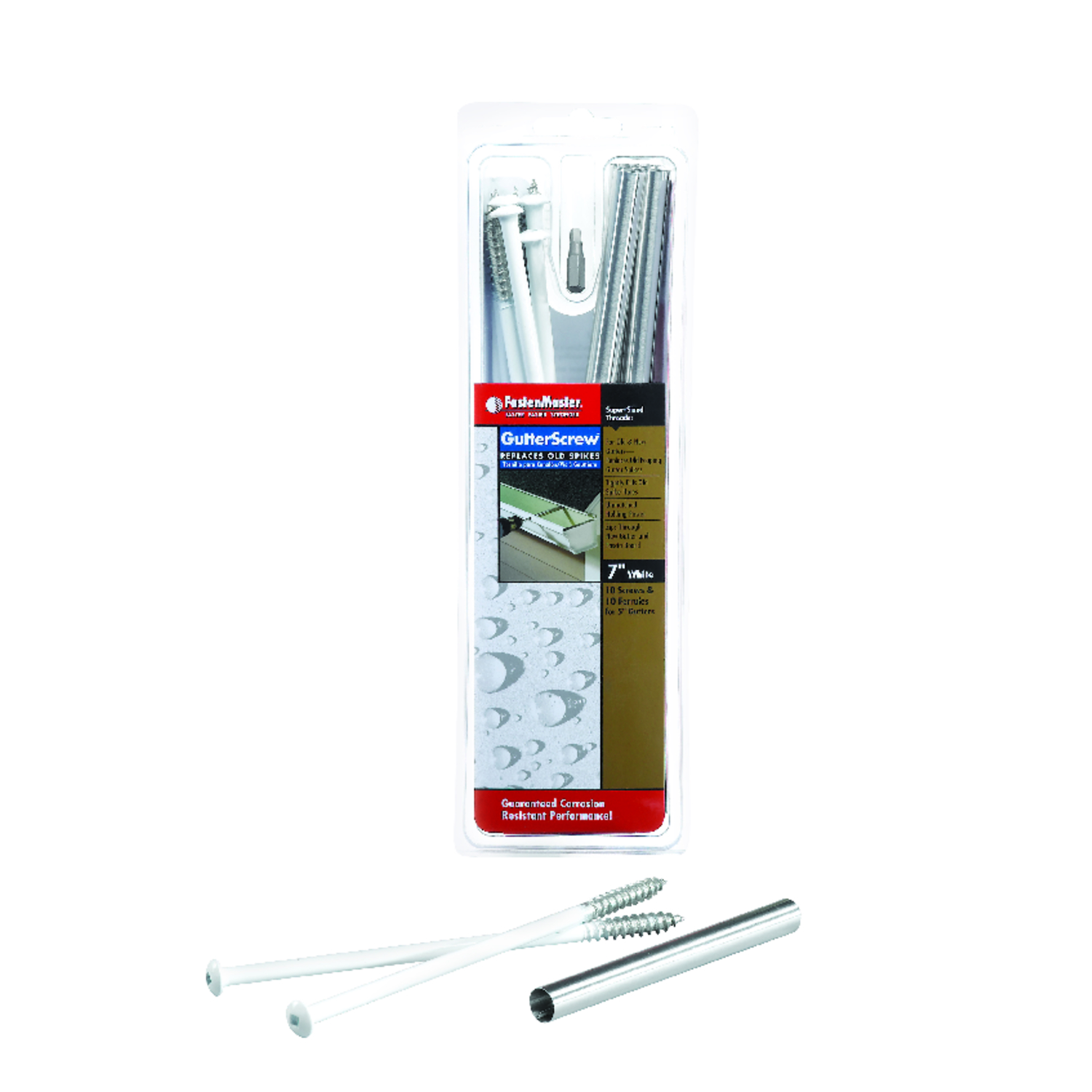 FastenMaster No. 7 X 7 in. L Square Round Head Gutter Screws 10 lb 10 pk