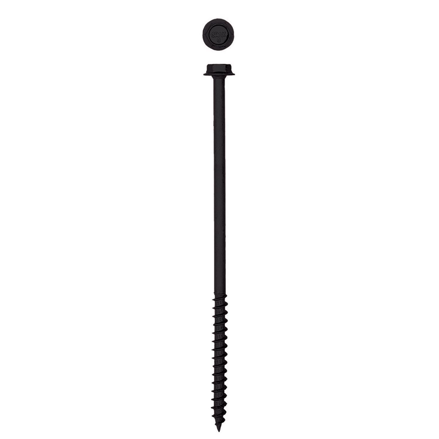 SPAX PowerLags 1/4 in. in. X 6 in. L Hex Drive Hex Washer Head Serrated Structural Screws