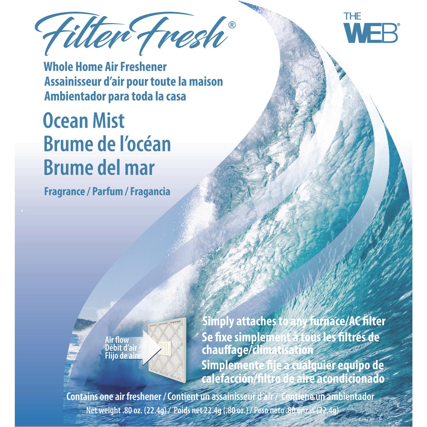 Web FilterFresh Ocean Mist Scent Air Freshener 0.8 oz Gel