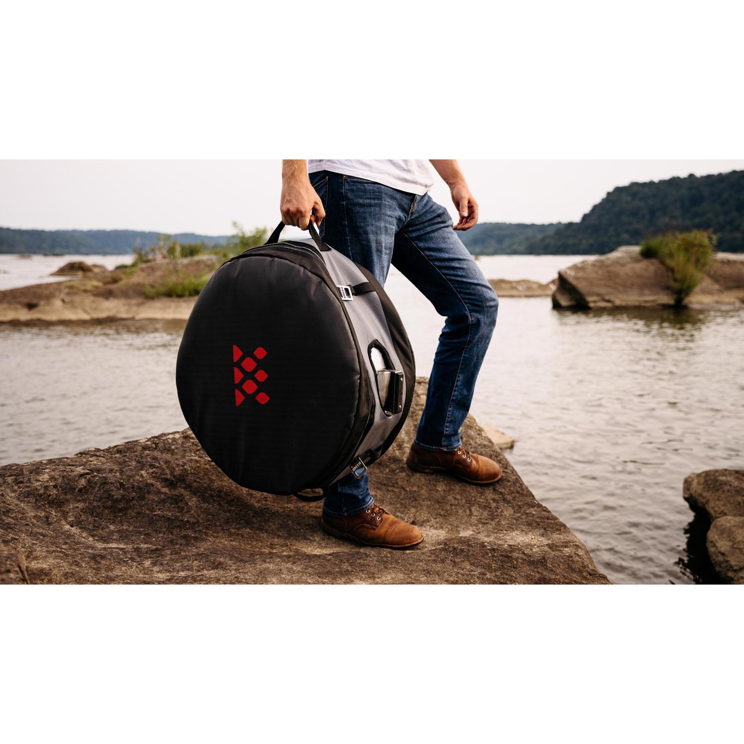 Breeo Y Series Transit Case Gray Grill Cover/Carry Bag