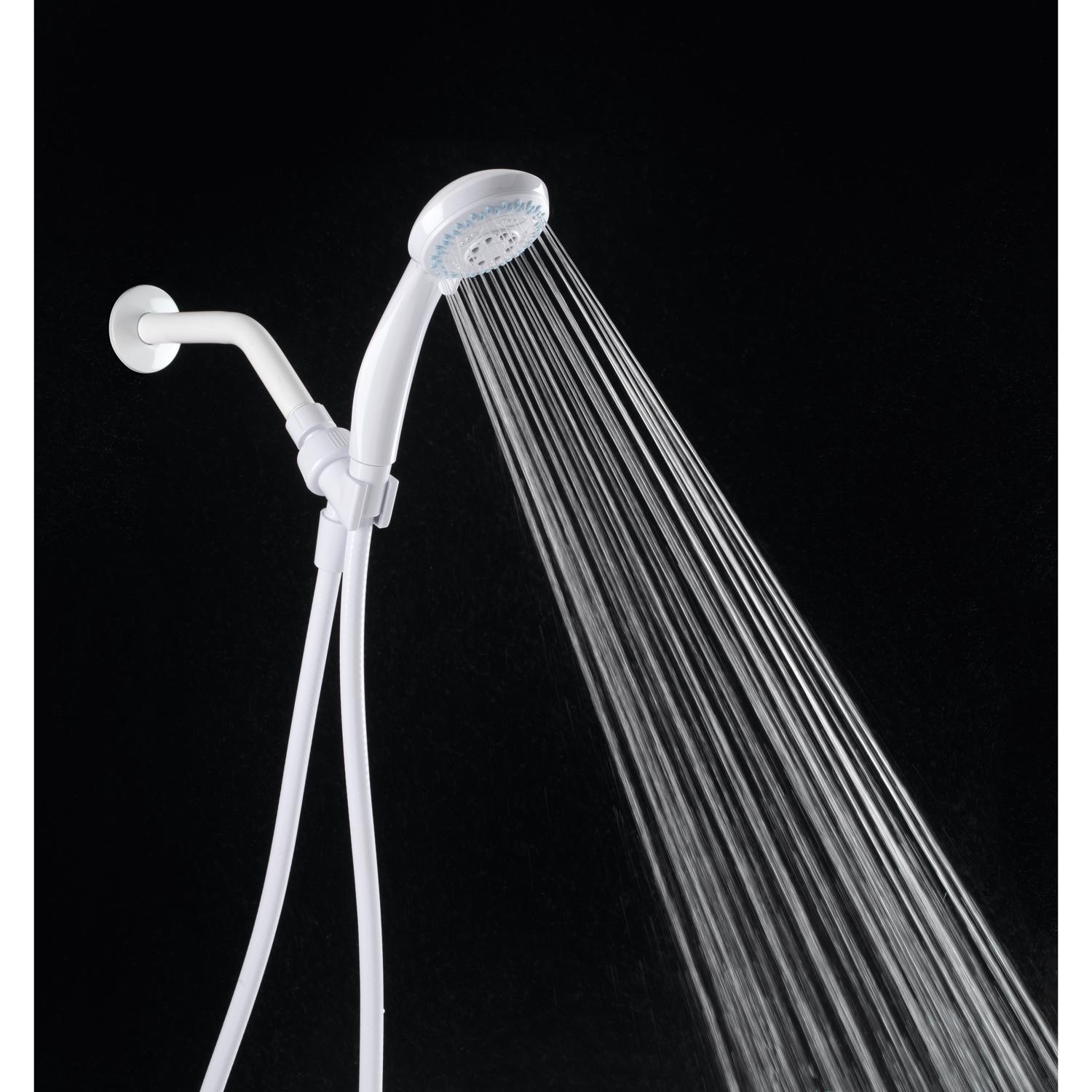 OakBrook White PVC 3 settings Handheld Showerhead 1.8 gpm
