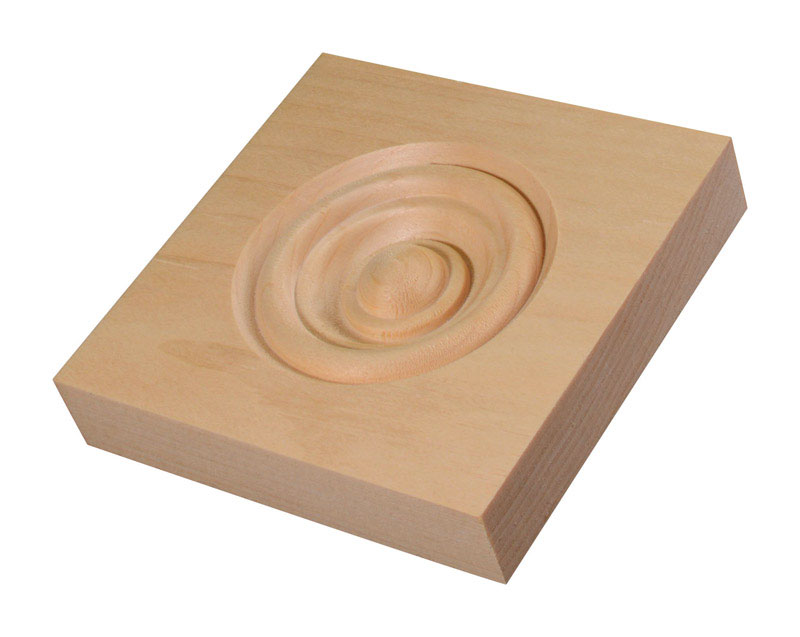 Alexandria Moulding Casing Trim Block Pine 3-3/4in. H x 3-3/4in. W x 3/4in. D