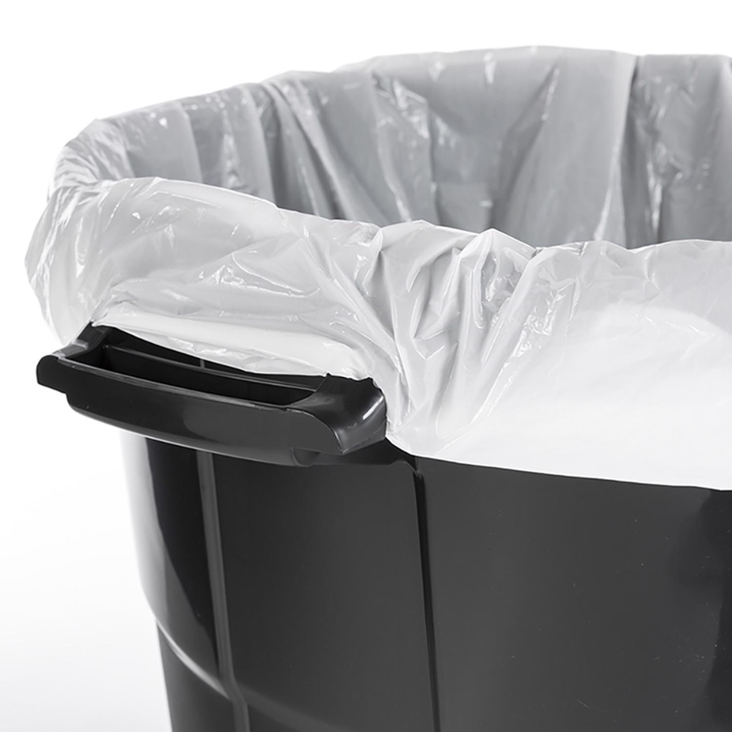 United Solutions Rough & Rugged 32 gal Black Plastic Garbage Can Lid Included