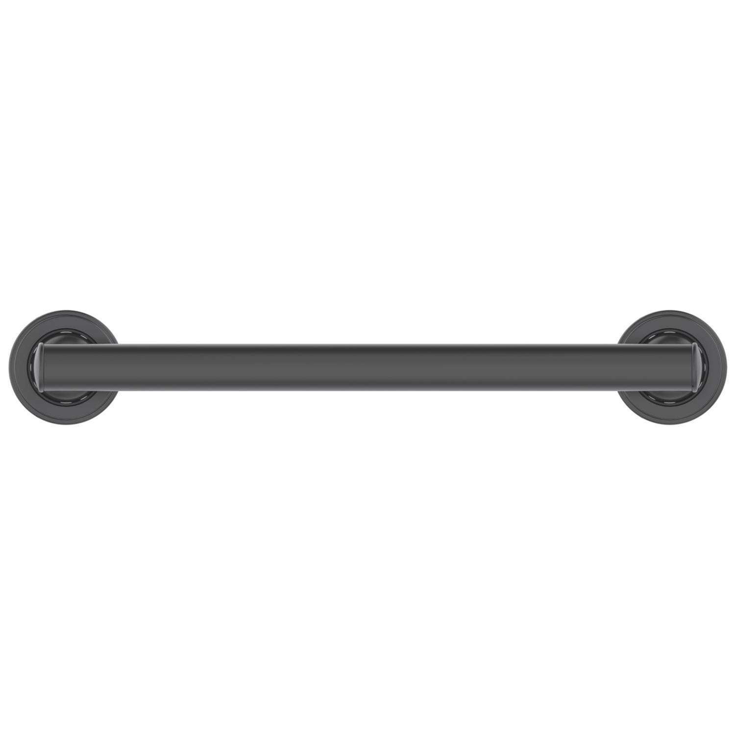 Oakbrook Collection 16 in. L ADA Compliant Matte Stainless Steel Grab Bar Matte Black
