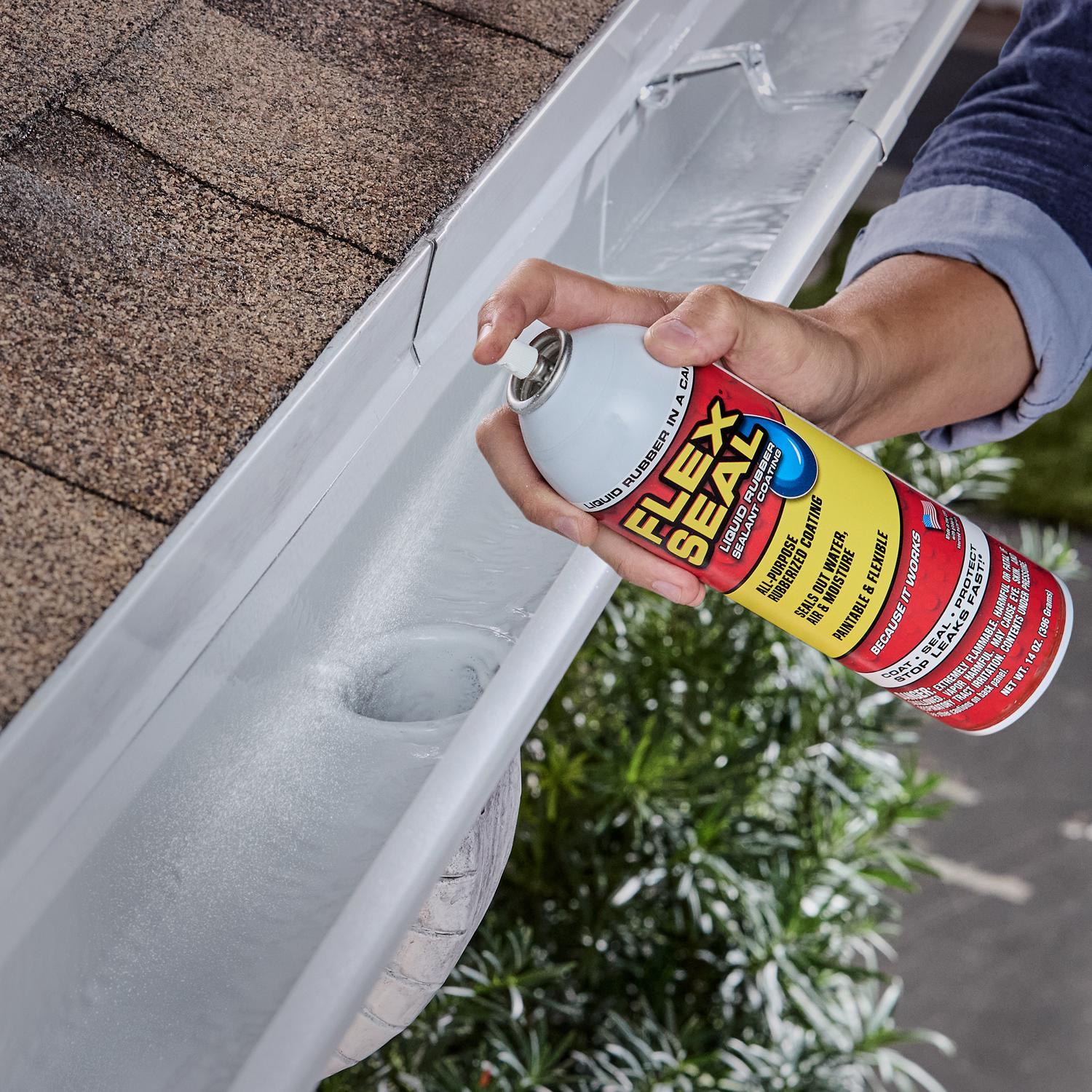 Flex Seal Family of Products Flex Seal White Rubber Spray Sealant 14 oz
