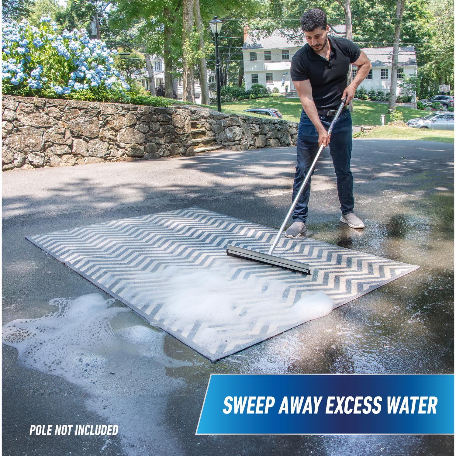 Unger AquaDozer 24 in. W Galvanized Steel Floor Squeegee Replacement Blade