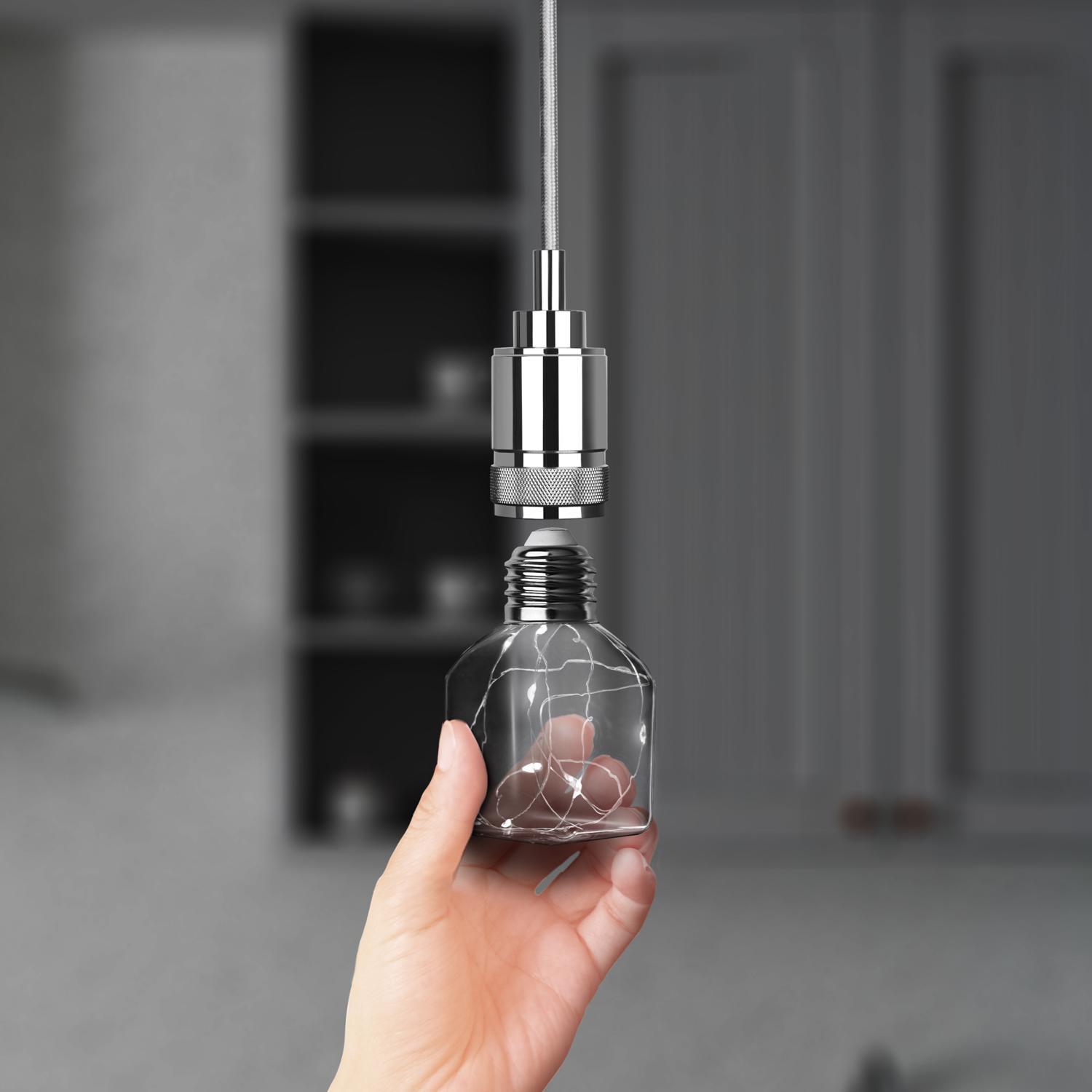 Feit Square E26 (Medium) LED Bulb Multi-Colored 1 Watt Equivalence 1 pk