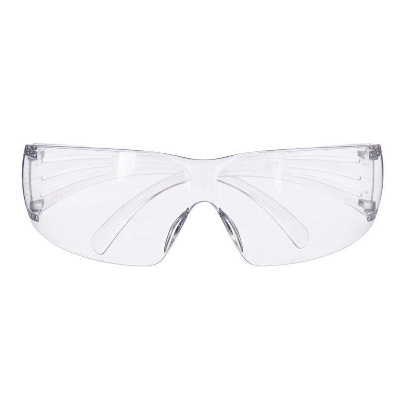 3M SecureFit Anti-Fog Safety Glasses Clear Lens Clear Frame 1 pc