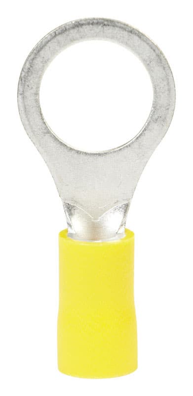 Ace Insulated Wire Ring Terminal Yellow 8 pk