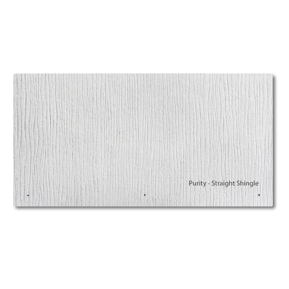 GAF WeatherSide Purity Straight 12 in. x 24 in. Fiber-Cement Siding Shingle