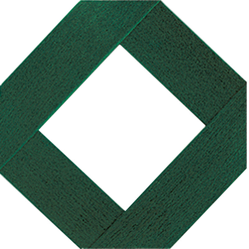 Grid Axcents 48in. W x 8in. L Forest Green Plastic Lattice Panel