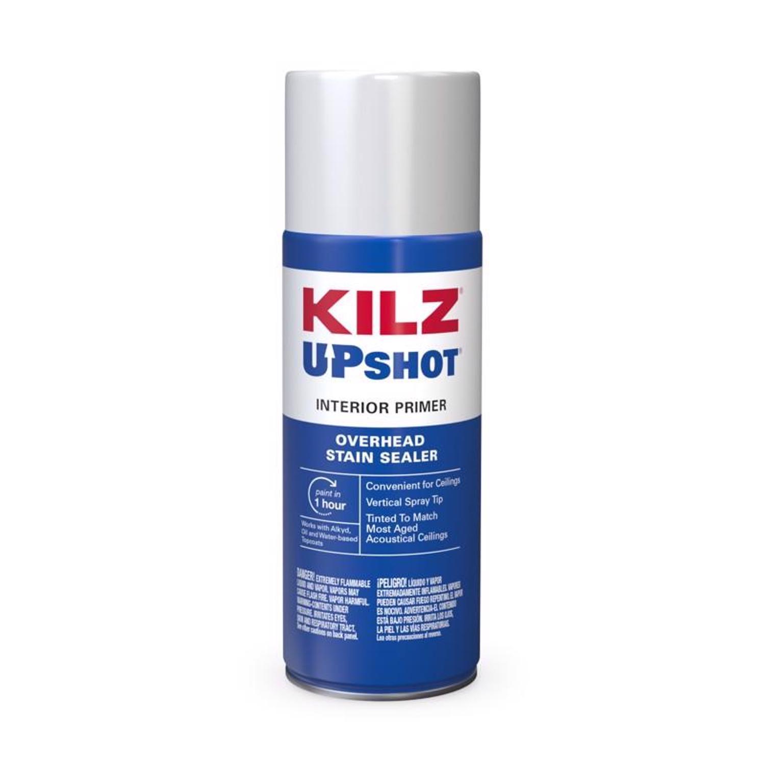 KILZ Up Shot White Flat Oil-Based Aerosol Primer/Sealer 10 oz
